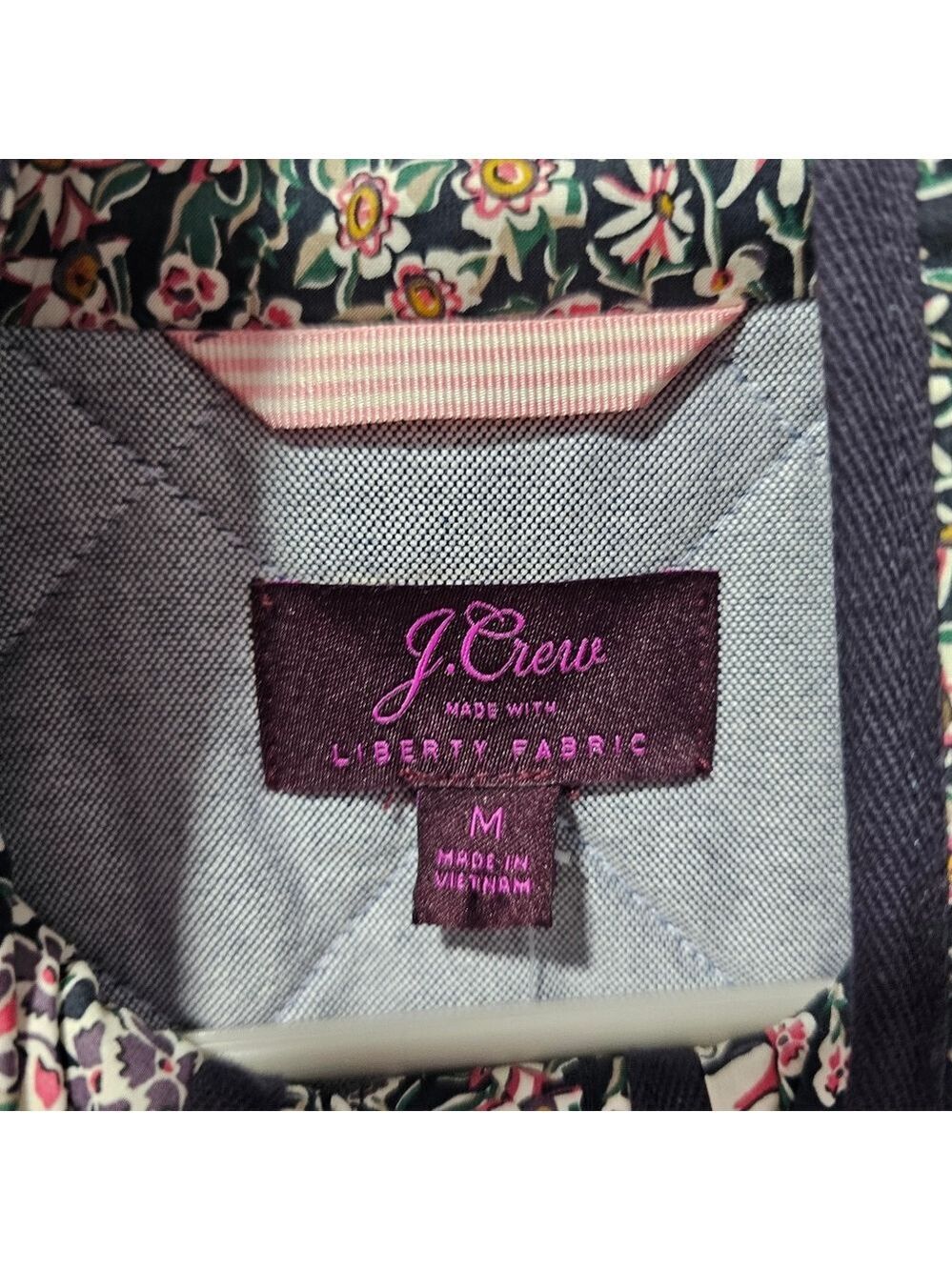 J.Crew Quilted Downtown Field Jacket in Liberty Garden Print.  - Picture 7 of 9